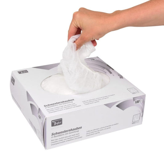 Mob Caps, Bouffant Style White