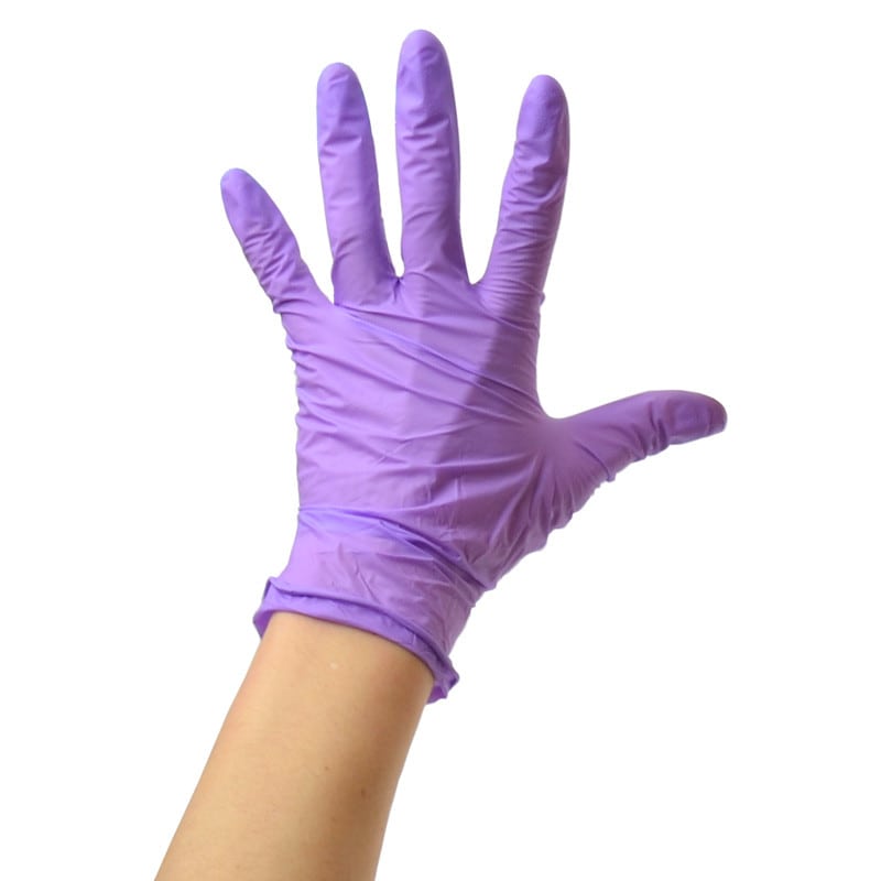 Unigloves Pearl Nitrile Gloves Violet | S